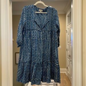 Mali blue dress (bw)